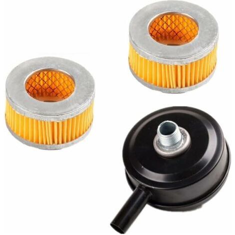 Filtre silencieux pour compresseur d'air, filetage de 20 mm, noir, silencieux de rechange pour filtre de silencieux de compresseur d'air (1/5)