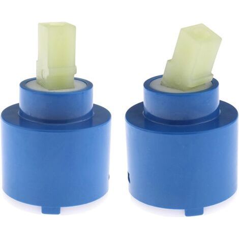 Lot de 2 cartouches de disque en céramique de 35 mm pour mitigeur de salle de bain (1/5)