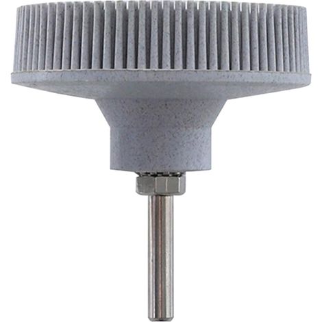 Spazzola per lucidatura con setole, disco in setole da 7,6 cm (3 pollici) grana 120, spazzola abrasiva, disco lucidante in gomma diamantata, adatto per metalli fini (bianco). (1/4)