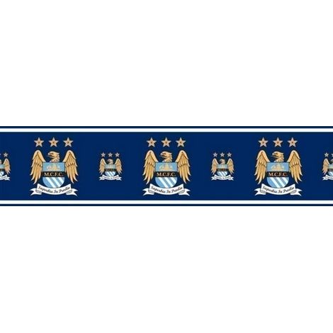 Official Manchester City Football Wallpaper Border MCFC Soccer Blues Etihad 5m (1/2)