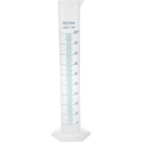 500 ml Eprouvette Gradue en Plastique Transparent js (1/5)