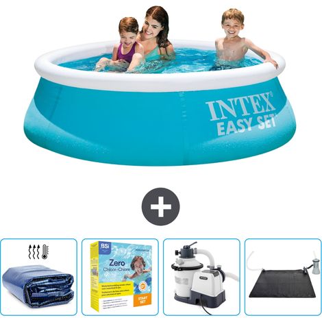 Piscine Gonflable Ronde Easy Set Intex - 183 x 51 cm - Bleue - Incluse Accessoire CB69 (1/5)