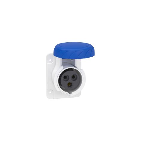 Presa fissa BT da incasso diritta IP67 16A 220V 2PT cablaggio rapido - PKY16G723