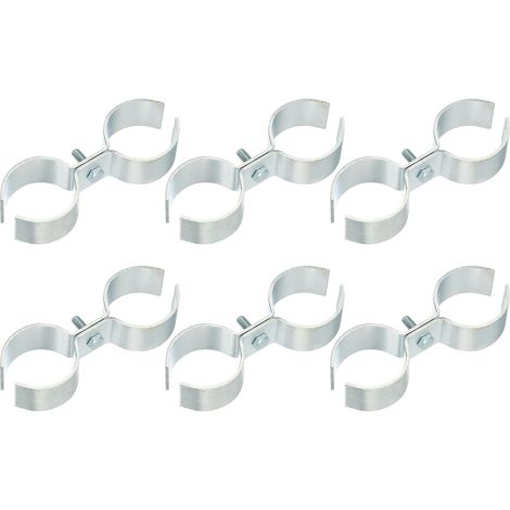 6pcs Colliers De Panneau De Grillage 1-1/2" Colliers De Chenil (1/5)