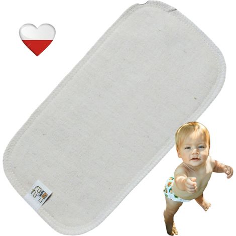 Inserti assorbenti in canapa S 12,5x25 Inserti assorbenti per pannolini NappiMe (1/4)
