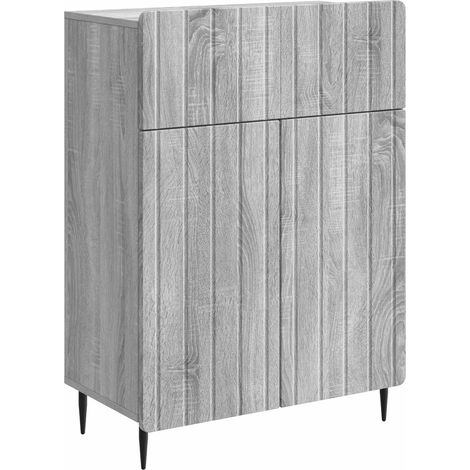 Sideboard Graues Sonoma 66 x 34,5 x 92 cm Holzwerkstoff vidaXL