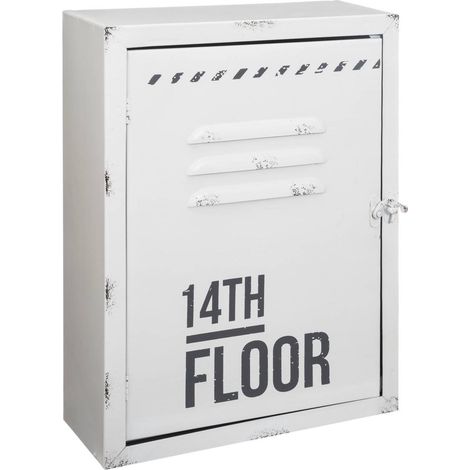 Caja metálica para llaves District 9 30x23cm - Atmosphera créateur d'intérieur