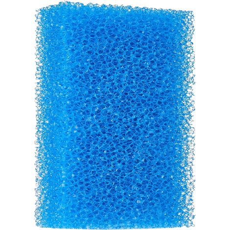 Éponge Filtrante - 10 Ppi - Grain Grossier - 5x15x10 cm - Bleu - Pour Aquarium Eau Douce Et Mer (1/5)
