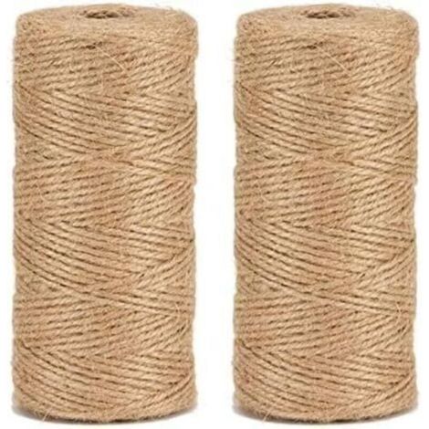 Pr Cordeline Natural Jute Twine Ø1.5mm ±100m, manual, Natural, three strands, 200m (Pack of 2) (1/4)