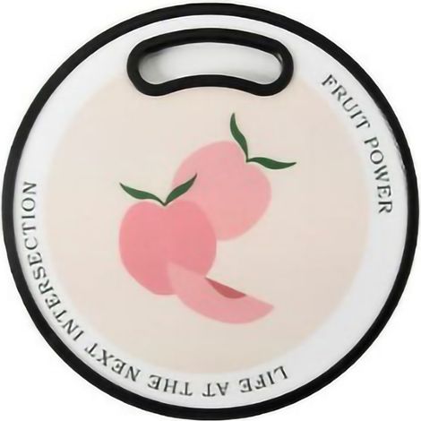 Schneidebrett aus Acryl für Kinder – Multifunktional, leicht zu reinigen, ideal für Obst und Babynahrung, runde Pfirsichform, Küche & Haushalt (1/5)