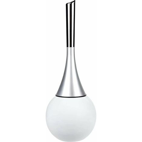 38 14cm Brosse de Toilette en Acier Inoxydable Sanitaire Brosse WC Kit (Blanc) (1/5)