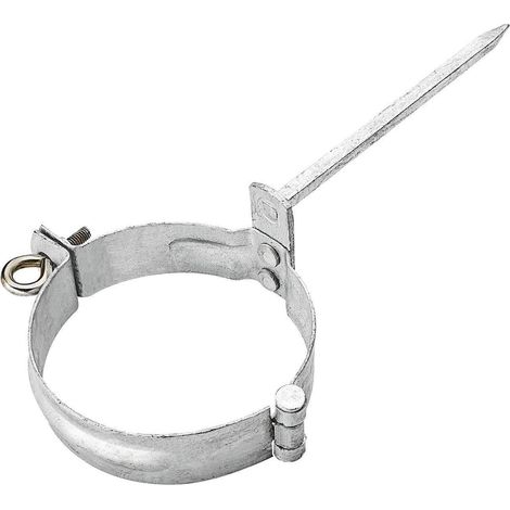 GRÖMO Verzinkte Fallrohrschelle ø100 mit Schlagstift 140mm, 50247 (1/5)