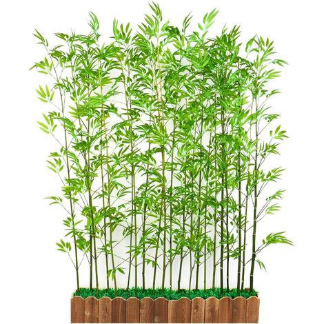Lot de 50 Feuilles de Bambou Artificielles Vert Clair, Tiges de Bambou Simulées Décoratives, Branches Artificielles pour Décoration Intérieure Maison Bureau Fête (1/5)