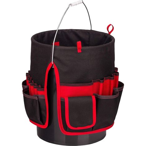 Organisateur d'outils de jardinage, seau rangement robuste avec (1/5)