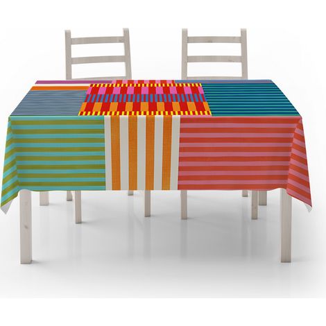 Tovaglia Tovaglia 140 Cmx220 Cm Multicolore Ironable (1/4)