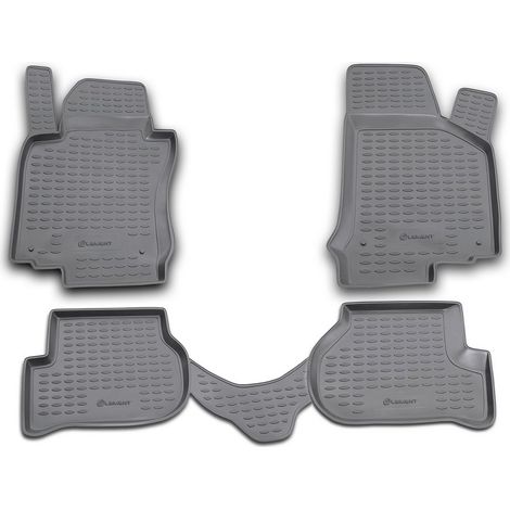 KIT TAPPETINI COMPATIBILE CON VOLKSWAGEN Golf V, 2003-2008, 4 pcs. TAPPETINO IN GOMMA TPE BORDO ALTO 3D ANTISCIVOLO IMPERMEABILE (1/5)