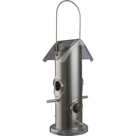 Mangeoire, en métal/plastique 800 ml/25 cm, argent (1/5)