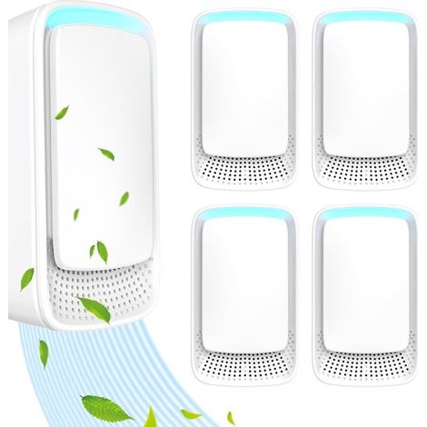 Steckernetzteil-Luftreiniger Negativ-Ionen-Technologie leiser Betrieb für den Heimgebrauch Negativ-Ionen-Luftreiniger für Schlafzimmer Büro weiß (1/5)