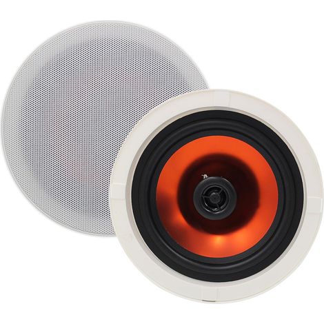 6.5 Inch 300 Watts Recessed Ceiling Speaker, Recessed 2 Way Ceiling Speakers for Kitchen, Living Room, Porch Covered (300 Watts) (1/5)