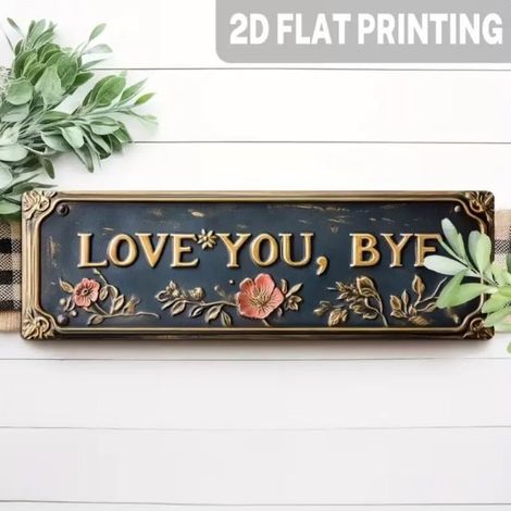 New Retro Metal Wall Sign - Farmhouse Style Forest Theme Home Decor - C - Small Size