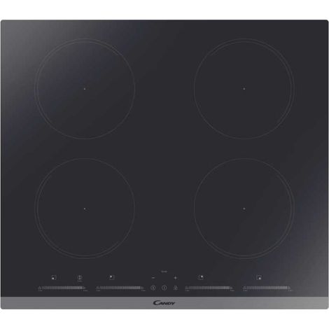 Candy CIES642MCTT Essence Induktionskochfeld 4 Zonen Touch-Bedienung Unabhängige Multi-Slider-Steuerung Power-Management 60 cm 9 Leistungsstufen Glaskeramik Schwarz