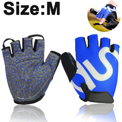 Gants D'Entrainement - Paume Rembourrée Anti-Dérapante - Dos Ouvert Aéré - Sangle De Poignet Réglable - Pour Musculation Et Gymnastique - Par Paire (1/5)