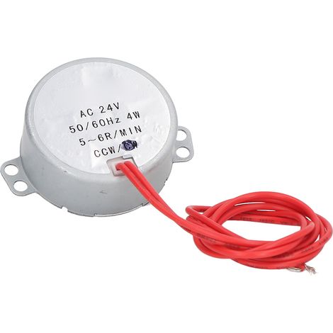 Moteur synchrone AC 24V 5‑6 tr/min 4W CCW Synchronisation à forte torsion pour appareils électroménagers