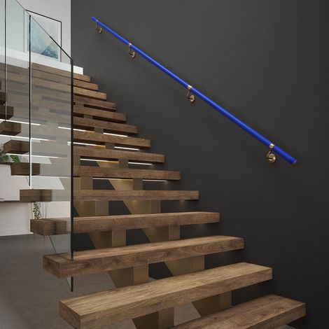 Rothley Deep Blue Modern Easy Install Stair Hand Rail Kit 2.4m