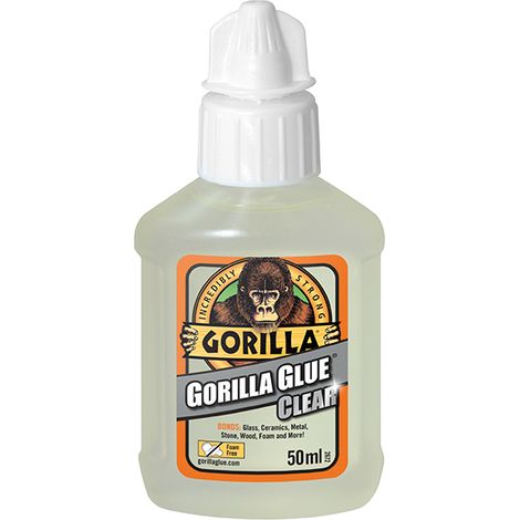 Gorilla Glue Clear 50ml - Crystal Clear Fast-Setting Contact Adhesive (1/9)