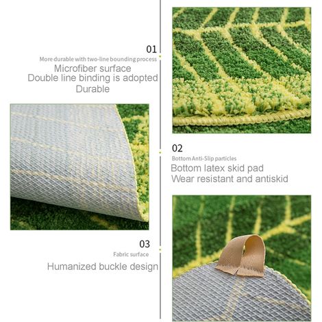 Tapis de sol pour entrée, chambre, salon, table basse, salle de bain, couverture de lit