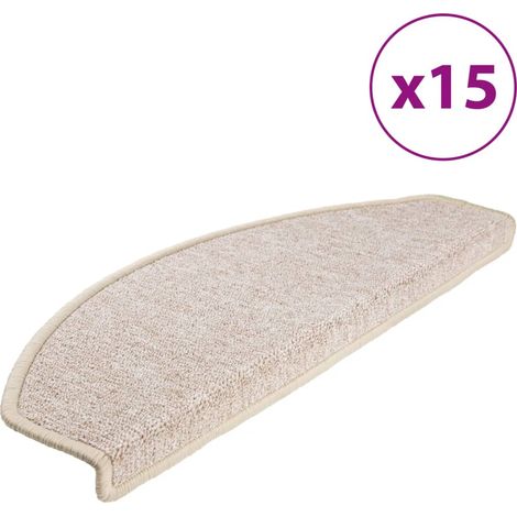 Maison Exclusive - Stufenmatten 15 Stk. 65x24x4 cm Taupe Halbrund