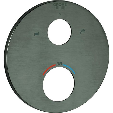 Roseta redonda Grohe 49075 para THM-FMS grafito duro cepillado
