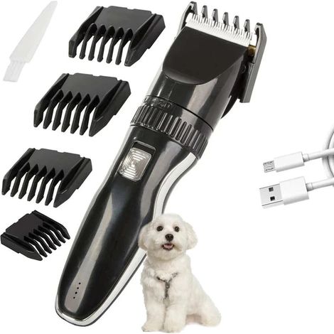 TrAdE Shop Traesio - Tosatore Per Cani Gatti Tosatrice Professionale Rasoio Animali Senza Fili Ricaricabile - (1/5)