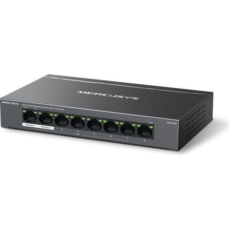 HUB Switch puertos 8 MERCUSYS MS108GP Gigabit Ethernet (10/100