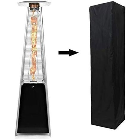 1 paquet de housse de chauffage de terrasse (87 x 24 x 21 pouces), tissu Oxford 210D imperméable, conception anti-poussière et coupe-vent, adaptée au jardin, terrasse, patio (1/5)