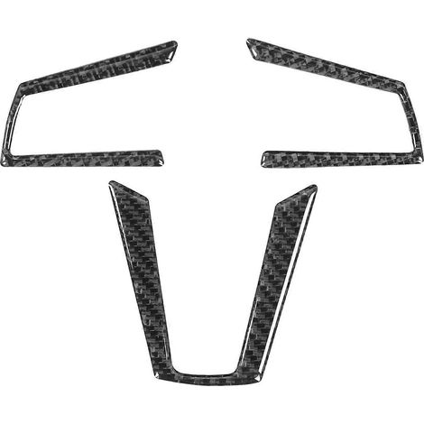 Lot de 3 autocollants en fibre de carbone pour garniture de boutons de volant, compatibles avec Mazda MX-5 ND 2016-2020 (1/4)