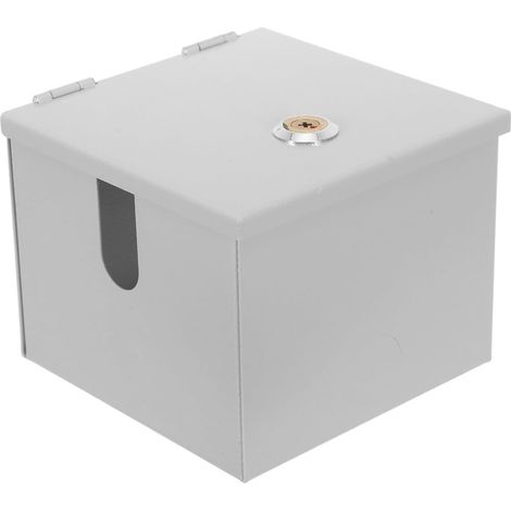 Cache de Protection pour Prise Boîtier de Verrouillage pour Prise Électrique Étanche Anti-vol Fer Argenté et Interfaces de Charge Parking et Espaces Publics (1/5)