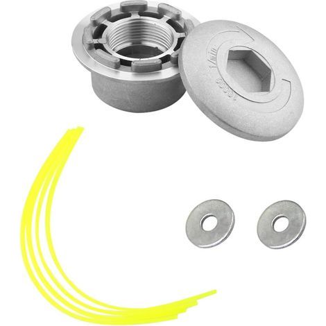 Universal Trimmer Head, Trimmer Head, Aluminium Wires Trimmer Head, Universal Brush Cutter for Garden Lawn Mower Head Accessories