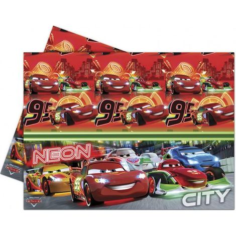 1 TOVAGLIA IN PLASTICA TEMA CARS 120x180