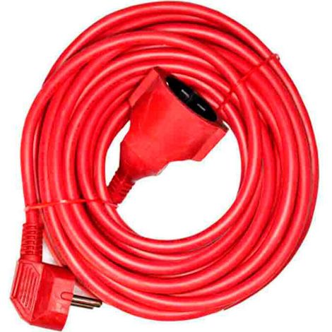 Rallonge de tuyau T/TL 10m 3x1,5mm flexible rouge
