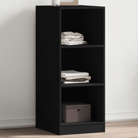 Wardrobe  Black  Engineered Wood  Compact  Wardrobe  Rectangular vidaXL
