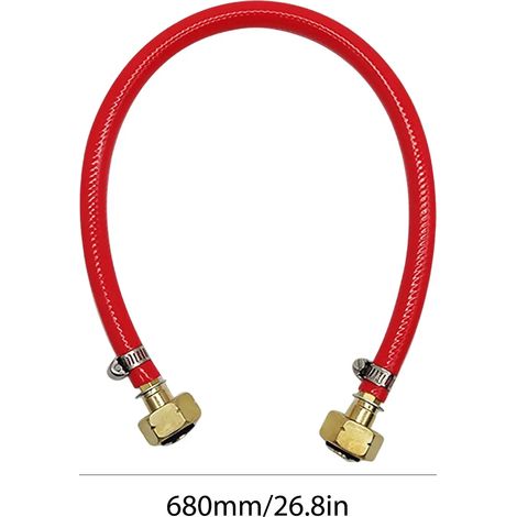 Raccord de gonflage pour bouteille de gaz liquéfié (GPL) d'Europe de l'Est, raccord de remplissage, tuyau en caoutchouc, accessoires durables pour réchauds de jardin portables. (1/5)