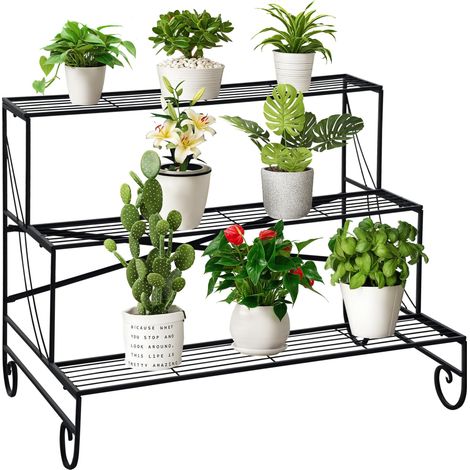 Étagère à plantes de haute qualité, fabriquée avec des matériaux durables pour une utilisation longue durée. Ce modèle est parfait pour organiser et exposer vos plantes d'intérieur et d'extérieur, ... (1/5)