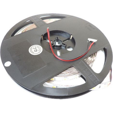 Ruban bandeau LED 15W/m froid 6000K 1020lm/m longueur 5m souple SMD5050 alim 24V DC (non incl) 60leds/m interieur IP20 (1/2)