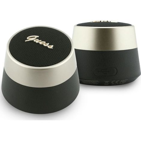 Altoparlante Bluetooth Guess 5W con logo in metallo e scritta, colore nero. (1/3)