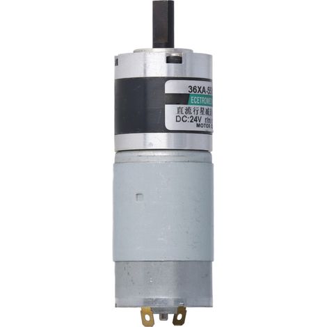 Moteur à engrenages planétaires DC 24V 15W 300tr/min, couple max 34kg.cm, micro-réducteur bidirectionnel, petit moteur rotatif (1/5)