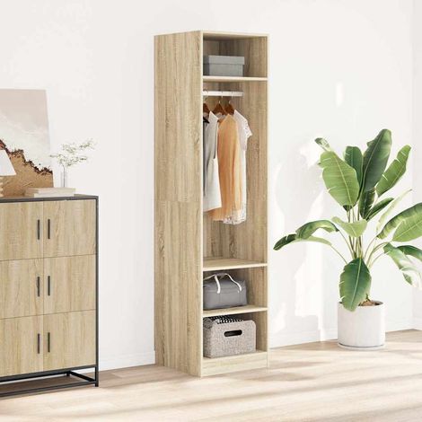 vidaXL Wardrobe Sonoma Oak 50x50x200 cm Engineered Wood (1/5)