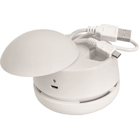 WEDO Aspirapolvere da Tavolo W2D2 20520200, Ricaricabile, con Cavo USB, Bianco, 1 Stück wiederaufladbar (1/4)