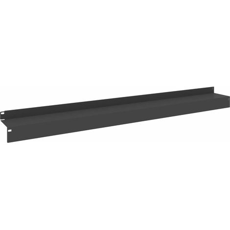 Borde de Césped 10 uds. 100 x 10 x 8 cm Acero Negro vidaXL (1/5)