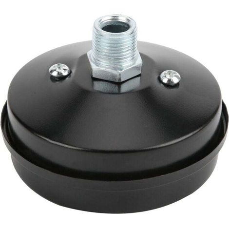 Silencieux Compresseur Air Coque Fer Plat Filtre Admission Direct G3/8 16.2mm (1/4)